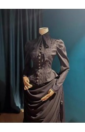 Surface Spell Gothic Night Boat Leg of Mutton Sleeve Jacket(Multiple Colours/Full Payment Without Shipping)